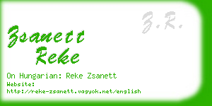 zsanett reke business card